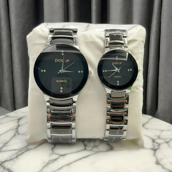 Couple Analog Watches Steel 36mm Set (TS-29)
