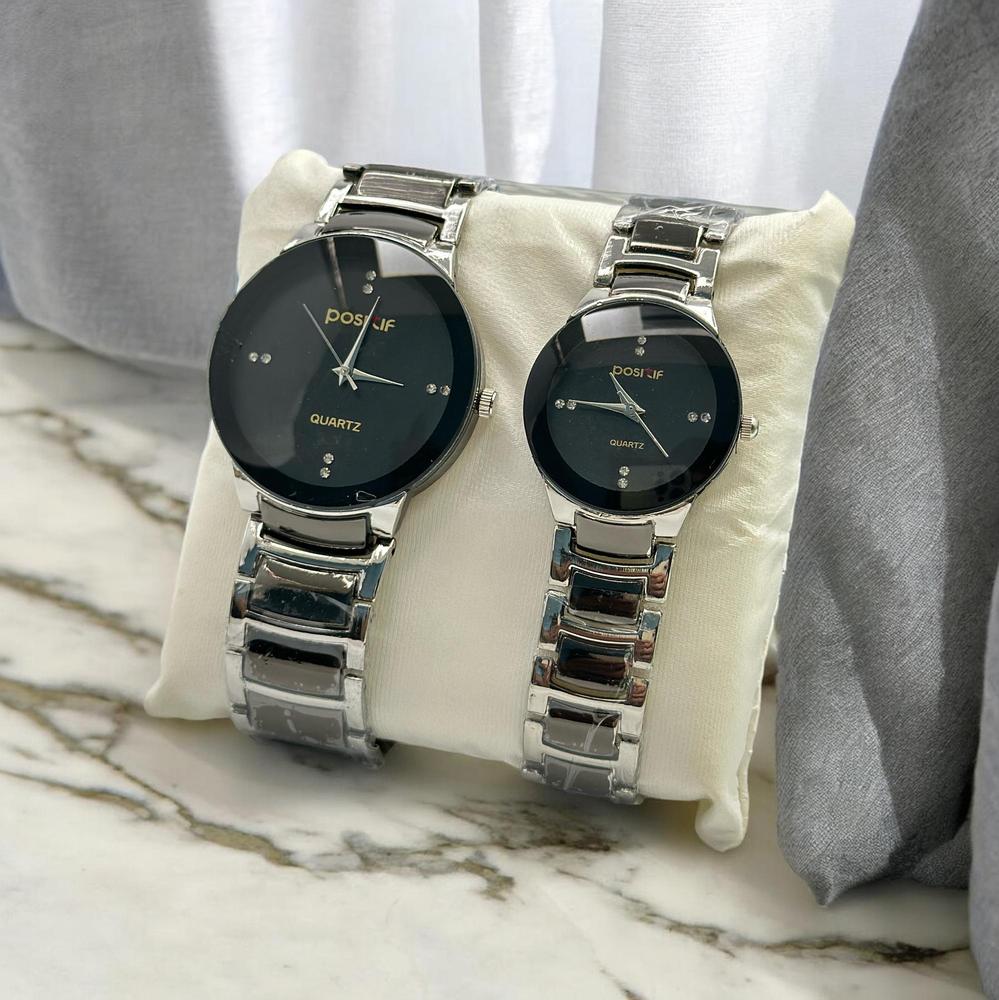 Couple Analog Watches Steel 36mm Set (TS-29)