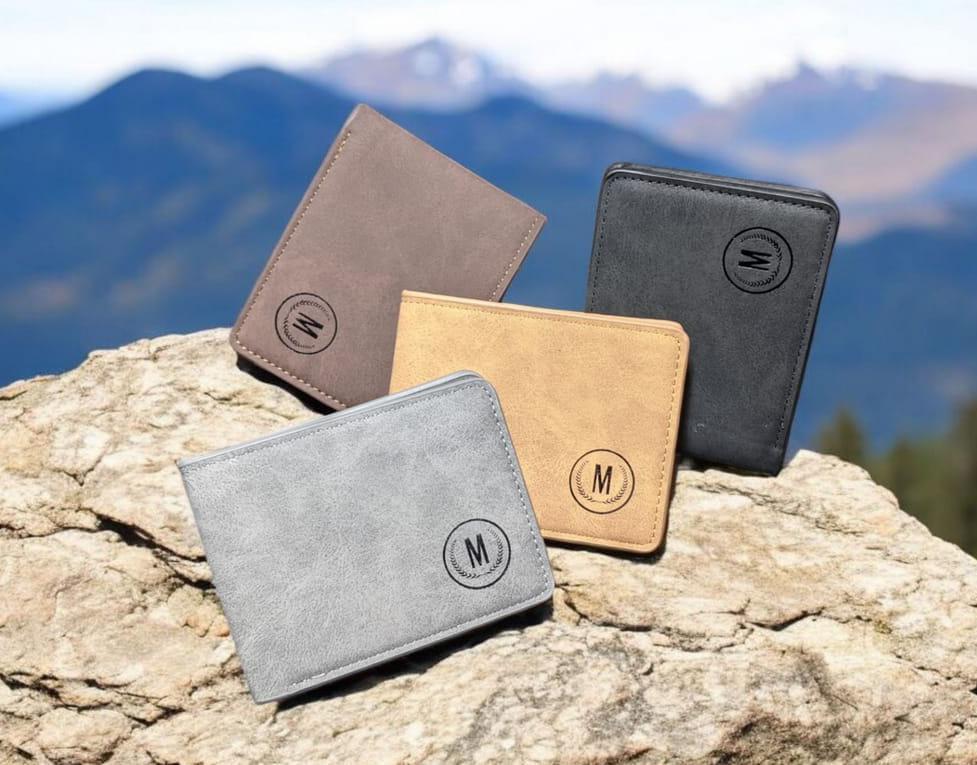 Premium Leather Wallet for Men Gray Brown Black (TS-11)