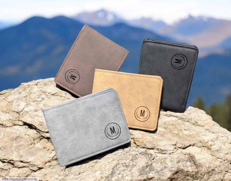 Premium Leather Wallet for Men Gray Brown Black (TS-11)