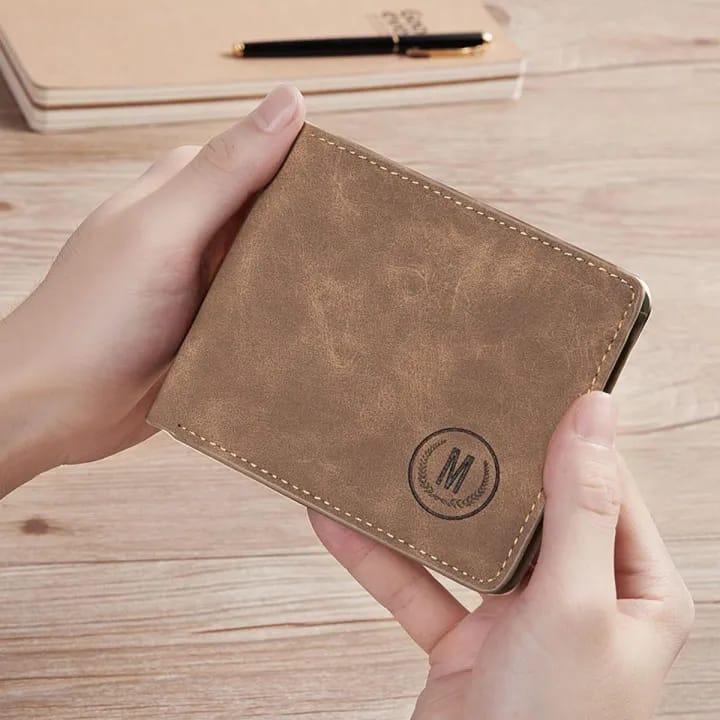 Premium Leather Wallet for Men Gray Brown Black (TS-11)