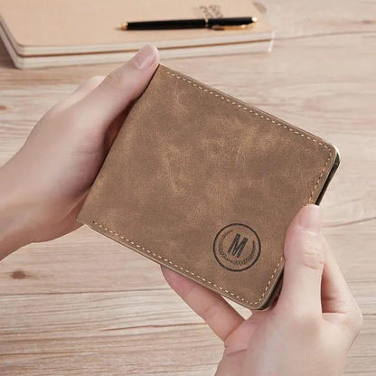 Premium Leather Wallet for Men Gray Brown Black (TS-11)