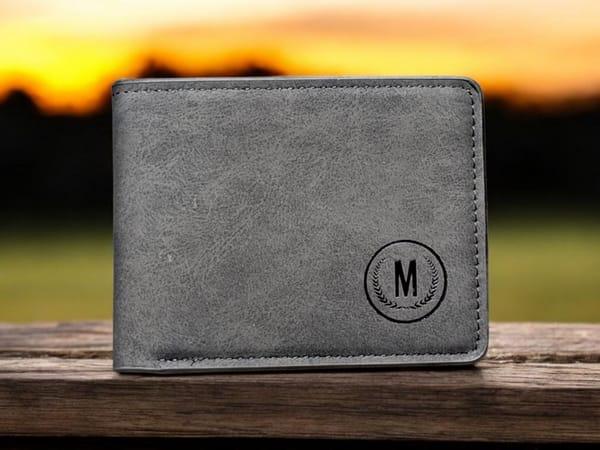 Premium Leather Wallet for Men Gray Brown Black (TS-11)