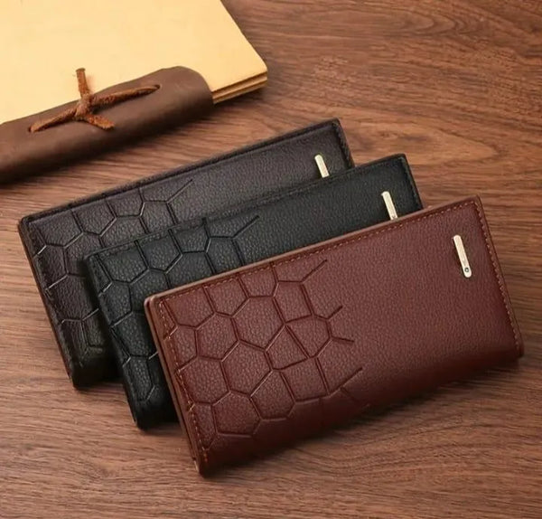 Premium Leather Wallet for Men - Stylish Croc Texture & Durable Design (TS-10)
