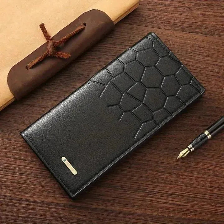 Premium Leather Wallet for Men - Stylish Croc Texture & Durable Design (TS-10)