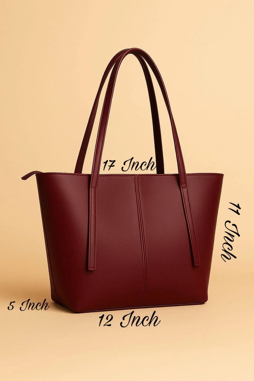 Brown Leather Tote Bag for Women (TS-03)