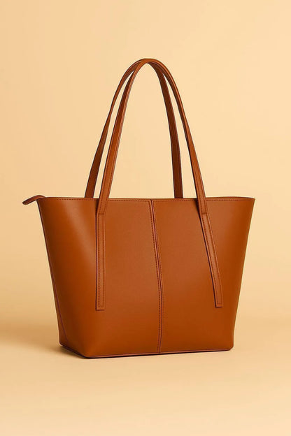 Brown Leather Tote Bag for Women (TS-03)
