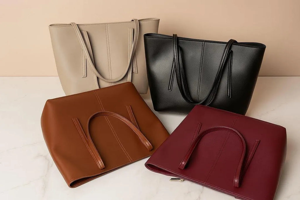 Brown Leather Tote Bag for Women (TS-03)