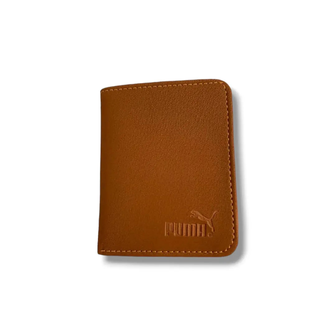 Men's Leather Wallet 6 Card Slots Black Brown Two Sides (TS-15)