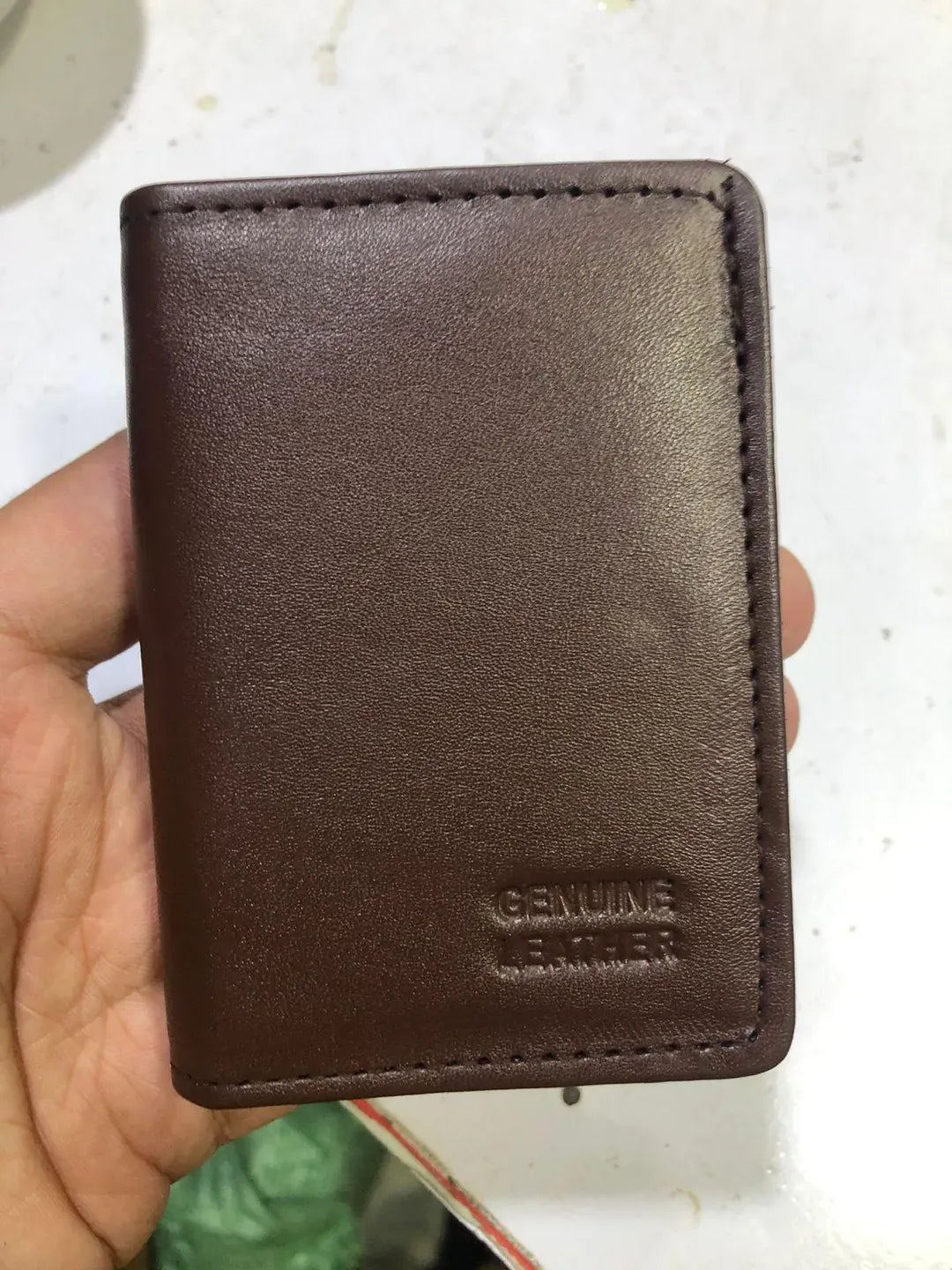 Aurum Leather Wallet Black Brown 6-Pocket Men's Wallet (TS-12)