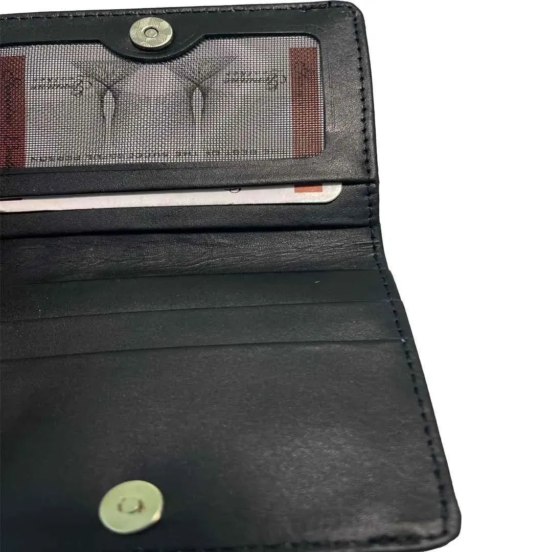 Aurum Leather Wallet Black Brown 6-Pocket Men's Wallet (TS-12)