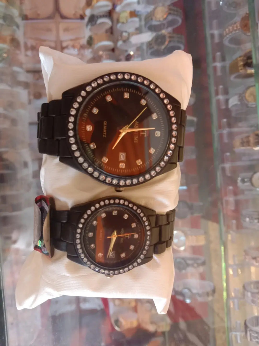 Couple's Stainless Steel Quartz Watches - Pack of 2 Unisex Analogue & Digital Timepieces (TS-31)