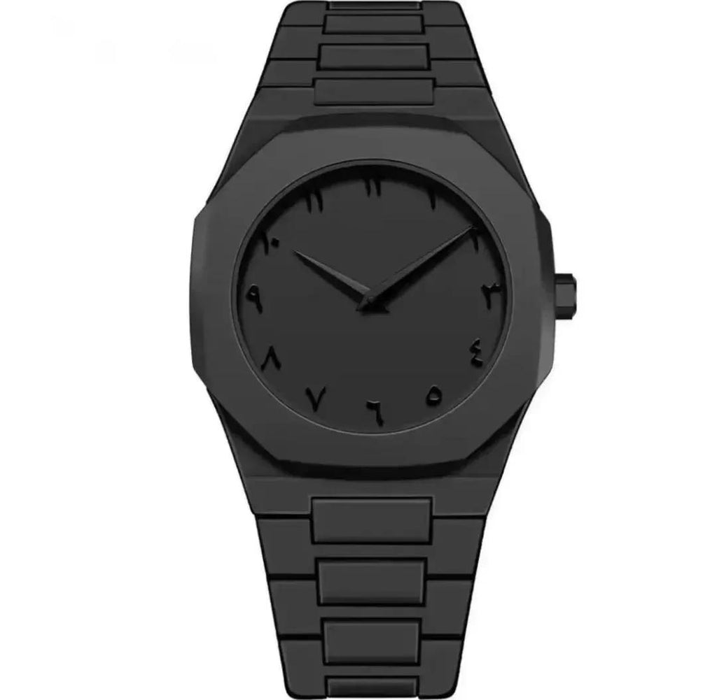 Men's Black Carbon Fiber Analogue Watch (TS-01)