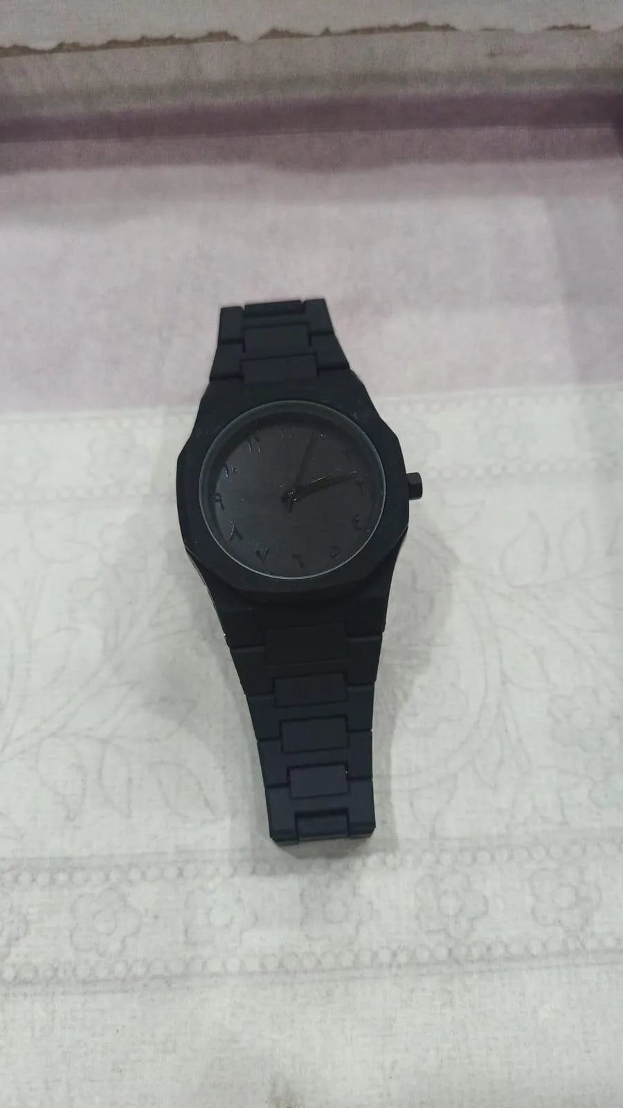 Men's Black Carbon Fiber Analogue Watch (TS-01)