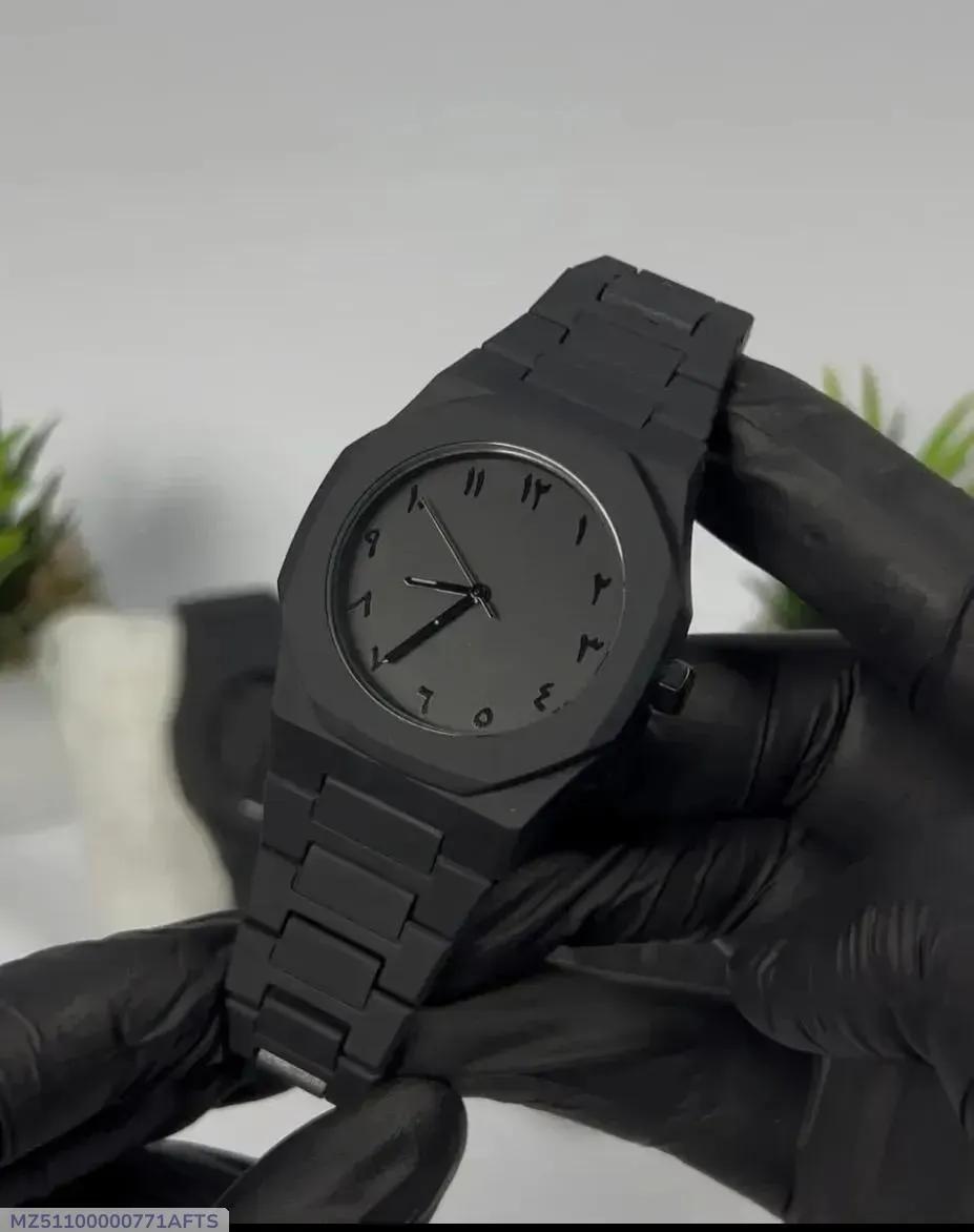 Men's Black Carbon Fiber Analogue Watch (TS-01)